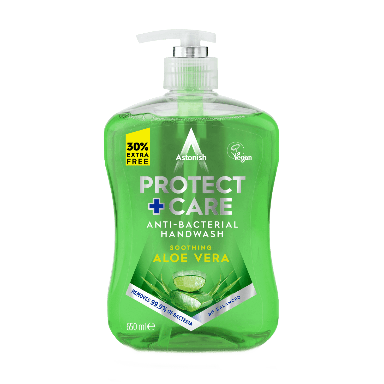 Astonish Protect + Care Antibacterial Handwash Aloe Vera 600ml