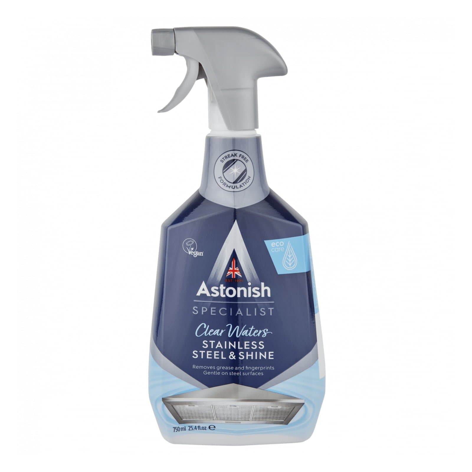 Astonish Specialist Stainless Steel and Shine Trigger 750ml